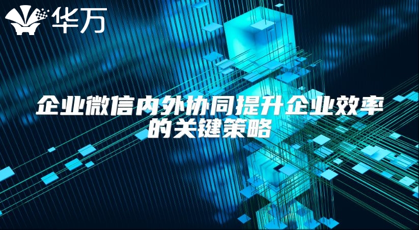 企業微信內外協同提升企業效率的關鍵策略