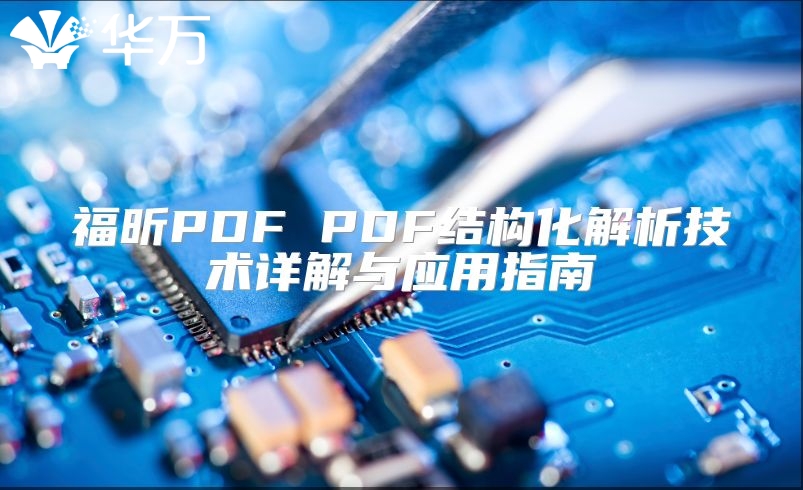 福昕PDF PDF結(jié)構(gòu)化解析技術(shù)詳解與應(yīng)用指南