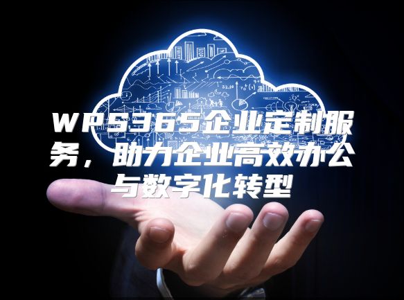 WPS365企業(yè)定制服務，助力企業(yè)高效辦公與數(shù)字化轉(zhuǎn)型