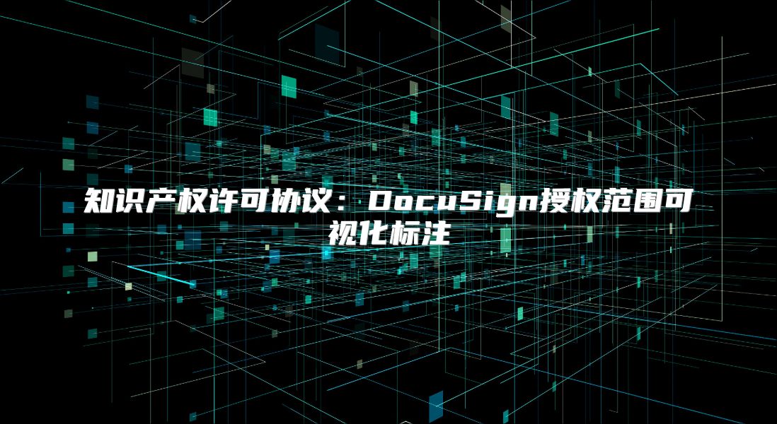知識產權許可協議：DocuSign授權范圍可視化標注