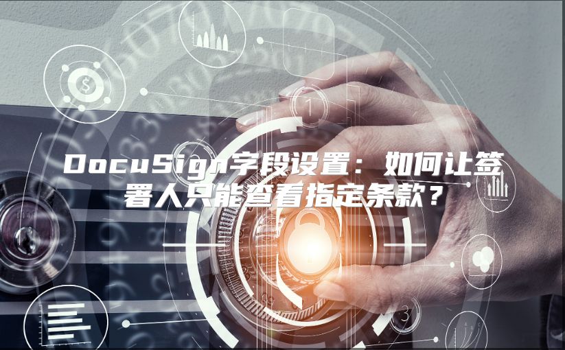DocuSign字段設(shè)置：如何讓簽署人只能查看指定條款？
