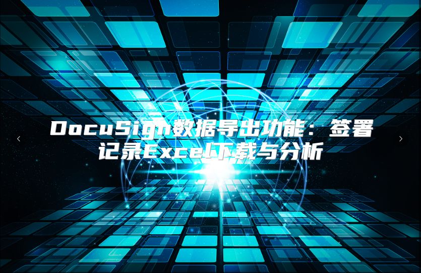 DocuSign數據導出功能：簽署記錄Excel下載與分析