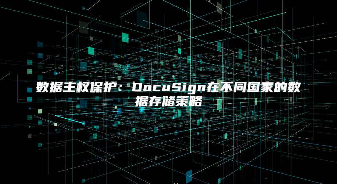 數(shù)據(jù)主權(quán)保護(hù)：DocuSign在不同國(guó)家的數(shù)據(jù)存儲(chǔ)策略